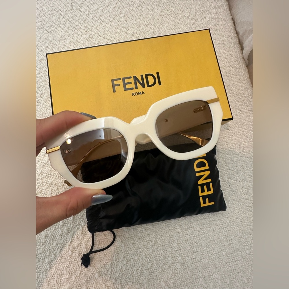 FENDI Fendigraphy 51MM Geometric Sunglasses